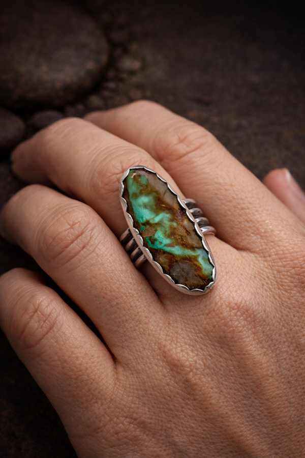 #8 TURQUOISE RING - 5.5/6