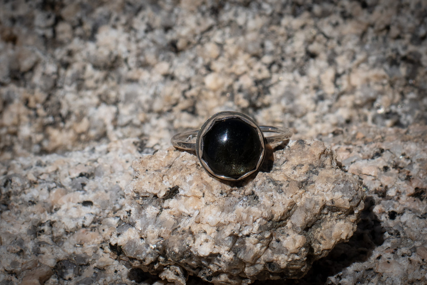 GOLDEN OBSIDIAN RING - 9