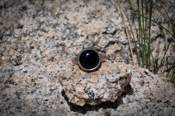 BLACK ONYX RING - 5