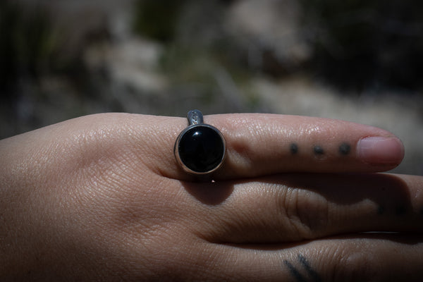 BLACK ONYX RING - 5