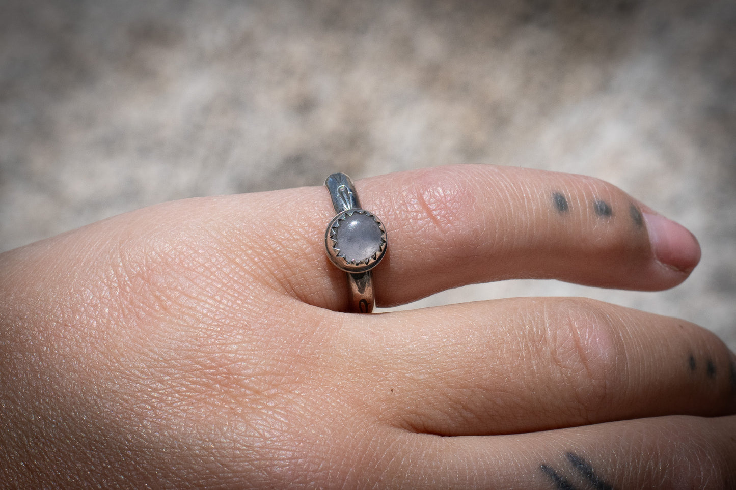 ROSE QUARTZ STACKER - 5