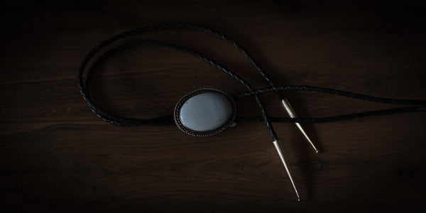 BLUE OPAL BOLO TIE