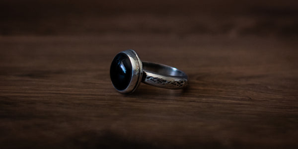 BLACK ONYX RING - 5
