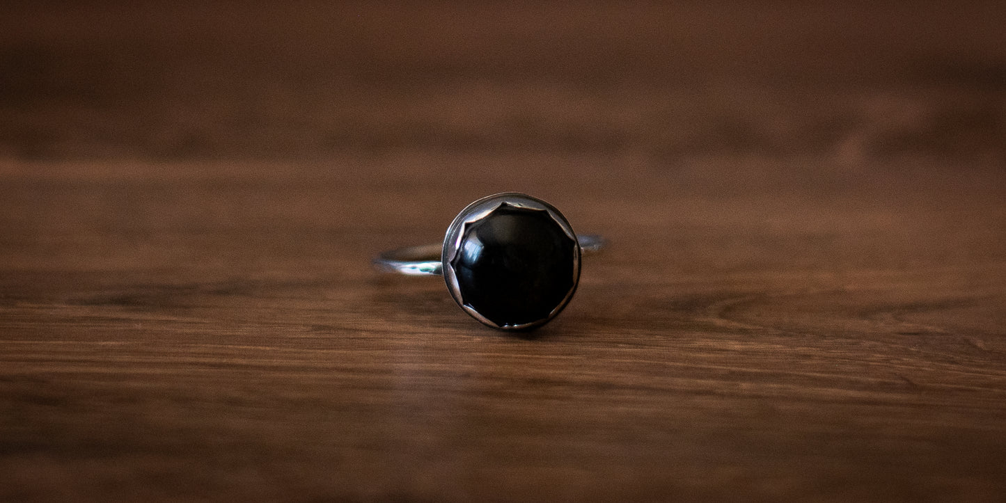 GOLDEN OBSIDIAN RING - 9