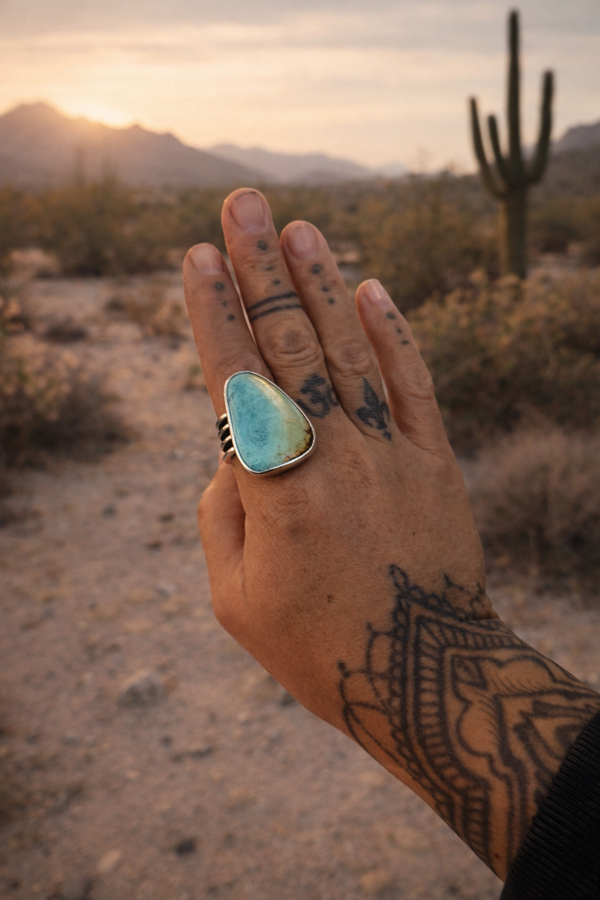 BLACKJACK TURQUOISE RING - 10