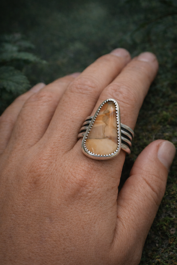 WILLOW CREEK JASPER RING - 8