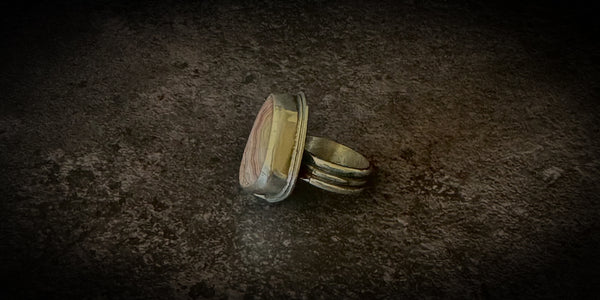CRAZY LACE AGATE RING - 7.5
