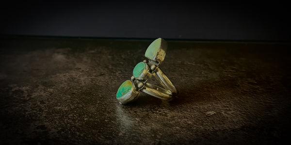 CHRYSOPRASE + ROYSTON + KINGMAN RING - 10
