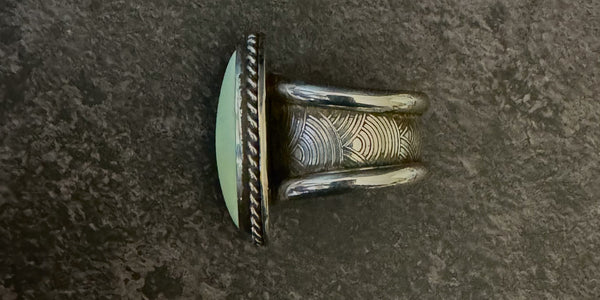 LEMON CHRYSOPRASE RING - 7