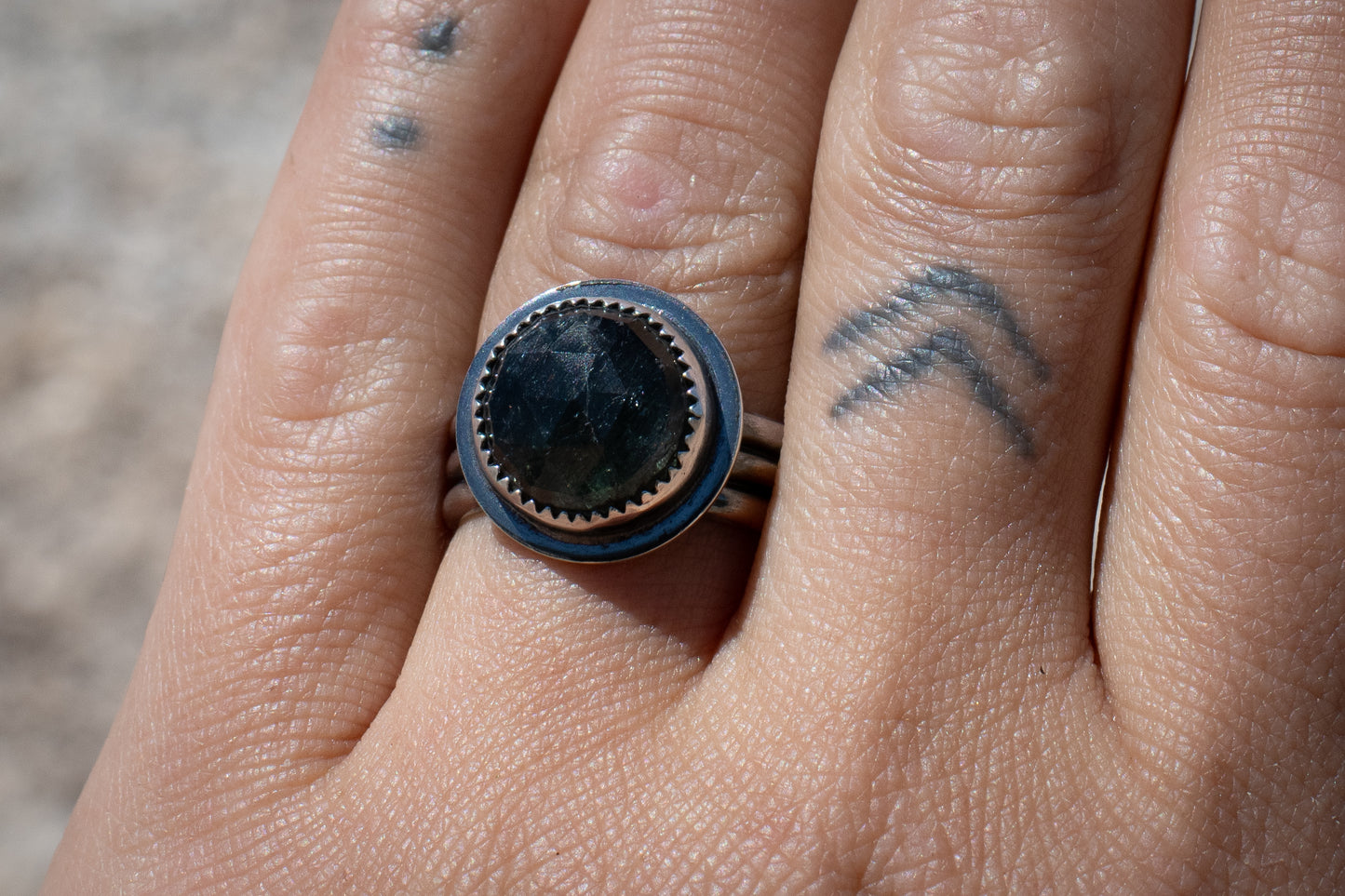 MOSS AQUAMARINE RING - 8