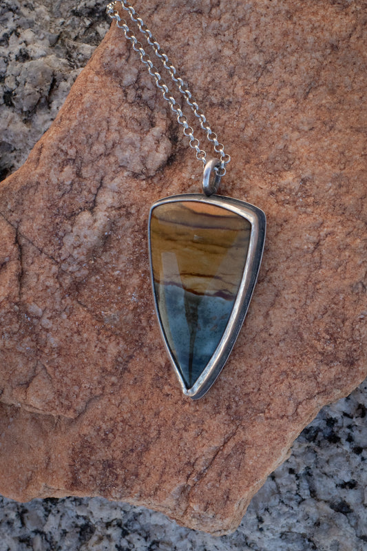 POLYCHROME JASPER NECKLACE