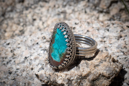 LANDSCAPE CHRYSOCOLLA RING - 6