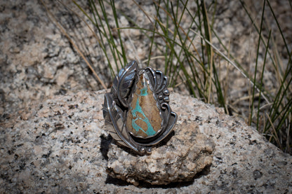 ROYSTON TURQUOISE LEAF RING - 7.75
