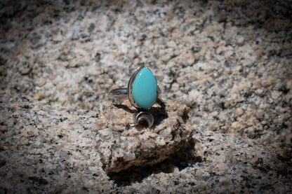 ROYSTON TURQUOISE MOON RING - 5