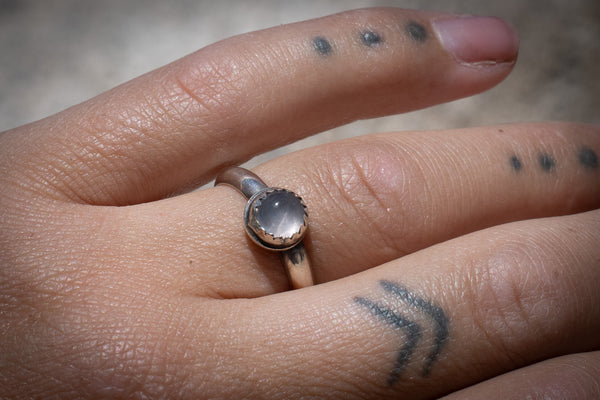 ROSE QUARTZ STACKER - 7.5