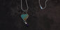 #8 TURQUOISE HEART NECKLACE - AMETHYST