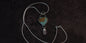 #8 TURQUOISE HEART NECKLACE - ROSE QUARTZ