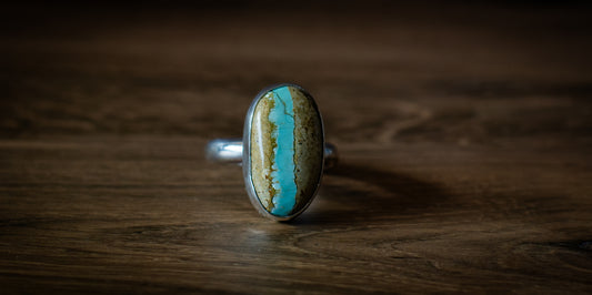 ROYSTON RIBBON TURQUOISE RING - 8