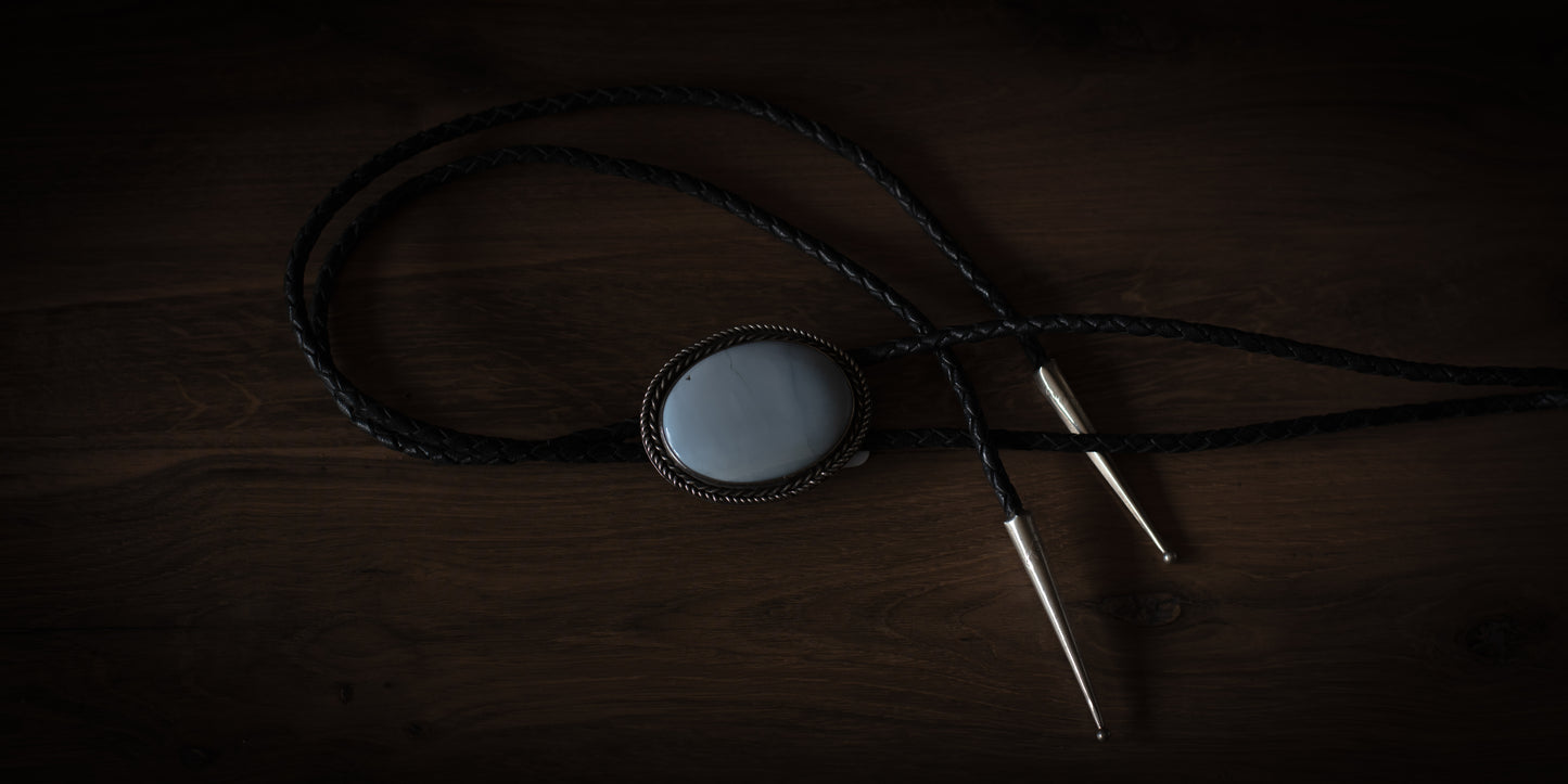 BLUE OPAL BOLO TIE