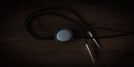 BLUE OPAL BOLO TIE