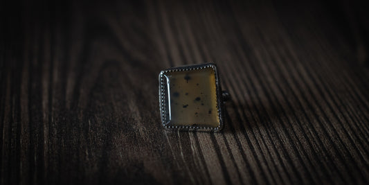 MONTANA AGATE RING - 6