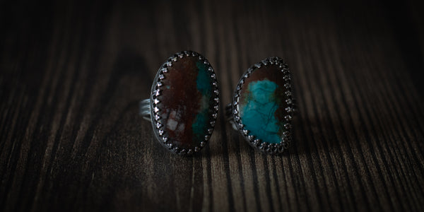 LANDSCAPE CHRYSOCOLLA RING - 6
