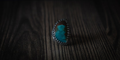 LANDSCAPE CHRYSOCOLLA RING - 6
