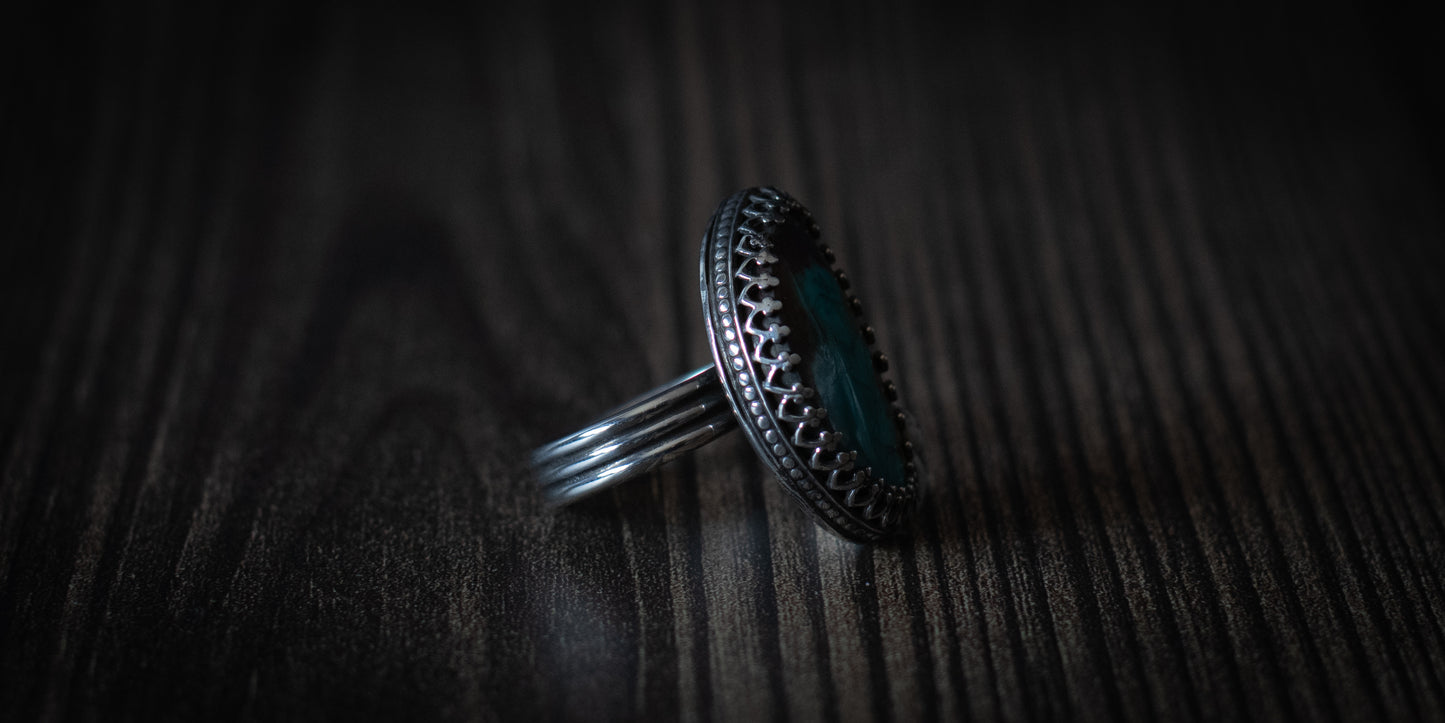 LANDSCAPE CHRYSOCOLLA RING - 6