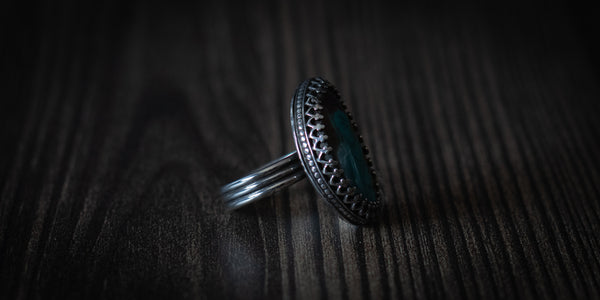 LANDSCAPE CHRYSOCOLLA RING - 6