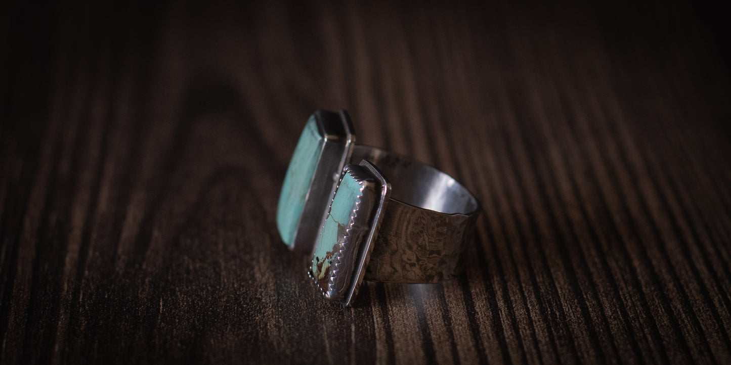 FLOATING ROYSTON TURQUOISE RING - 7.5