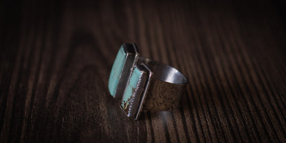 FLOATING ROYSTON TURQUOISE RING - 7.5