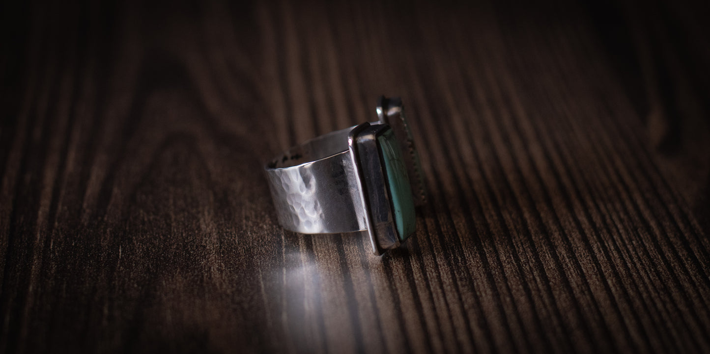 FLOATING ROYSTON TURQUOISE RING - 7.5