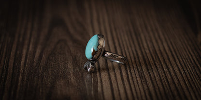 ROYSTON TURQUOISE MOON RING - 5