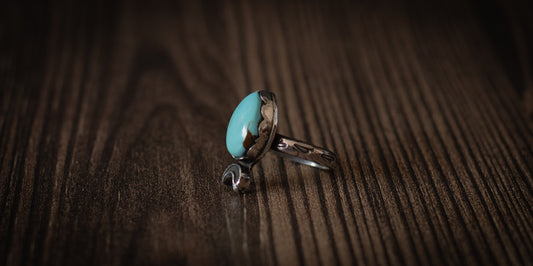 ROYSTON TURQUOISE MOON RING - 5