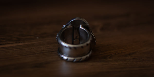 BOULDER OPAL LEAF RING - 7