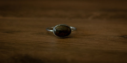 BRONZITE RING - 12.5