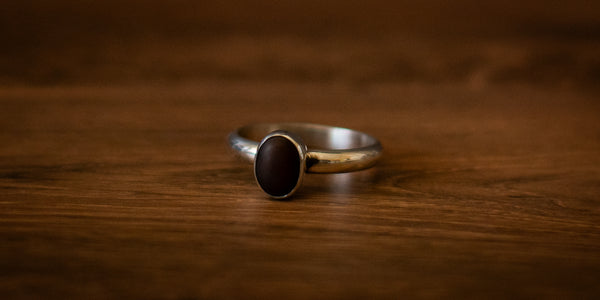 MATTE CARNELIAN STACKER - 8.5