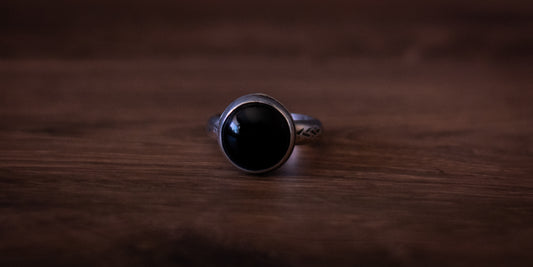 BLACK ONYX RING - 5
