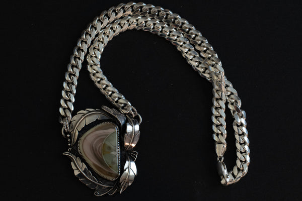 Imperial Jasper Statement Necklace - Imperial Jasper Silver Necklace