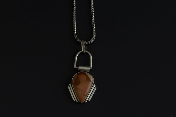 WILLOW CREEK JASPER HINGE NECKLACE