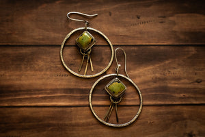 BLACKJACK TURQUOISE TASSEL EARRINGS