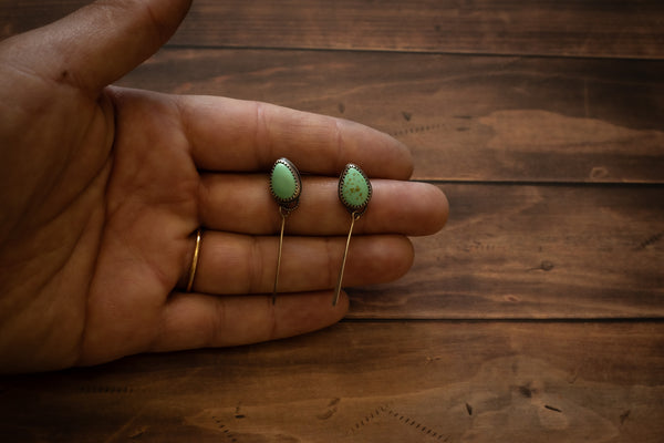 BLACKJACK TURQUOISE TASSEL STUDS