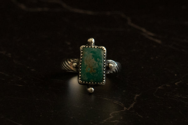 FOX MINE TURQUOISE RING - 7.5