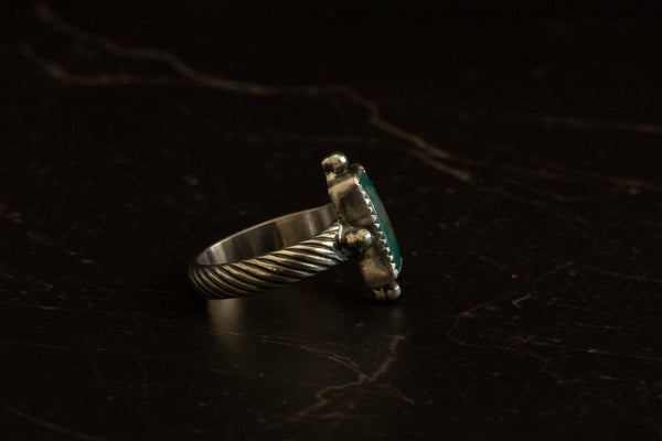 FOX MINE TURQUOISE RING - 7.5