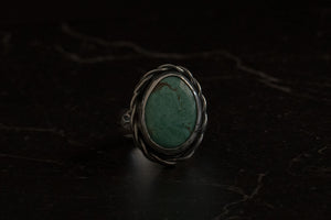 Royston Turquoise + Sterling Silver Ring ~ Size 7