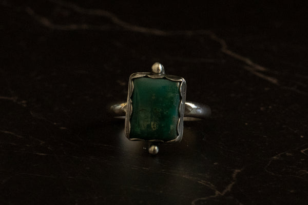 FOX MINE TURQUOISE RING - 9.5