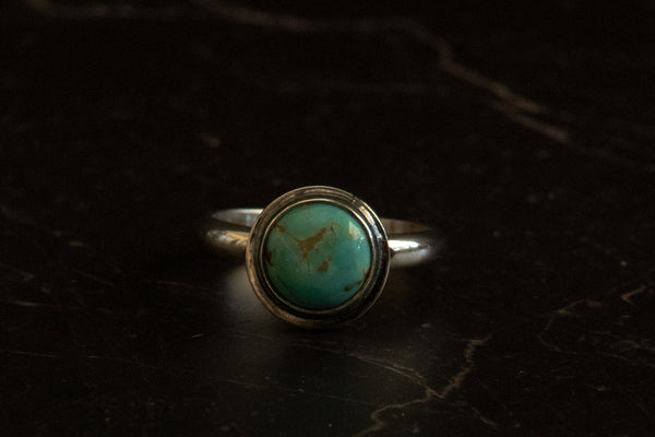KINGMAN TURQUOISE RING - 10.5