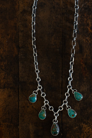 Tyrone Turquoise + Sterling Silver Necklace