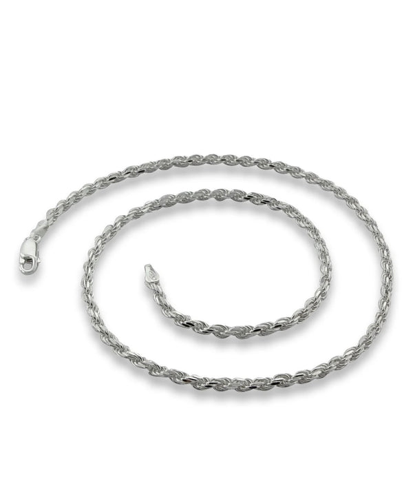2.8mm STERLING SILVER ROPE CHAIN