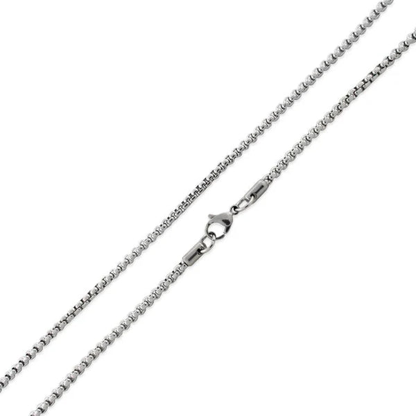 3mm STAINLESS STEEL ROUND BOX CHAIN